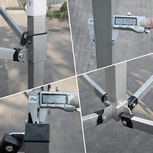 GDMING Retrattile Gazebo Pop Up, All'aperto Pieghevole Tenda del Telo, Impermeabile Robusto attività Baldacchino Parasole con Telaio in Acciaio Audace E 3 Lati, 5 Taglie