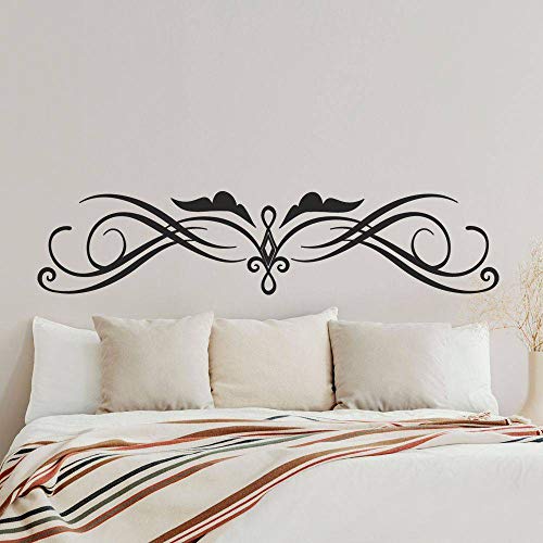 Adesivi per testiera del letto, T-MK345, 40 x 180 cm, colore: Nero