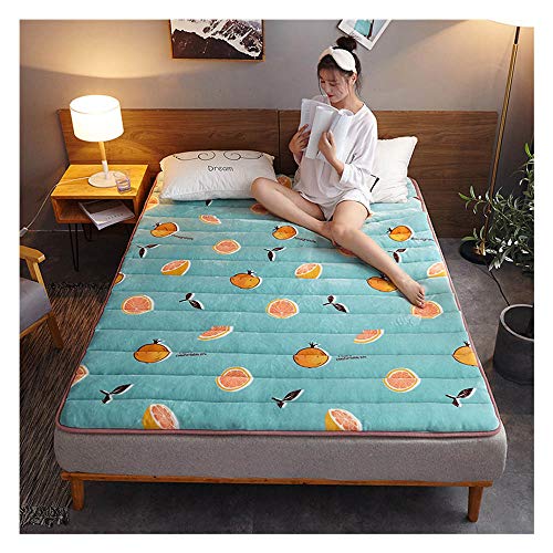 HUATAN Materasso Tatami Futon Letto Giapponese, Multiuso Addensare Mantieni Caldo Materasso Coprimaterasso Imbottitura per Soggiorno Dormitorio,A,200 * 220cm/78 * 86inch