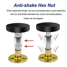 4pcs Bed Frame Anti-Shake Strumenti,Testiera regolabile Bed Frame tappi antishake Fixer, con 8 dadi esagonali no più Wobble…