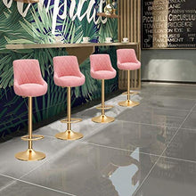 Sgabelli da Bar Sedia 360 ° di Rotazione Bar Stool Senza Poltrona Bar Stool, Flanella Bar Stool Bar Stool Regolabile, Ristorante, Cucina, 7 Colori Disponibili Regolabile Sgabello da Bar