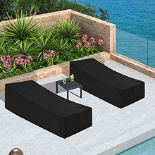 Peralng Coperture per Sdraio da Giardino Impermeabili - Copertura per Chaise Longue da Esterno Anti Vento e UV - per Protezione mobili (82 '' * 30 '' * 16 '' - 30 '' Nero)