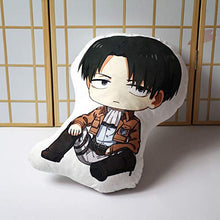 XKMY Attack on Titan cuscino giocattolo Anime Levi Ackerman breve peluche farcito bambola doppio lato federa 48 cm per regalo cuscino