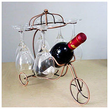 CCLLA Nuovo Supporto per Bicchieri da Bottiglia di Vino Rosso Delicato Appeso a Testa in Giù espositore per calici (Bronzo)