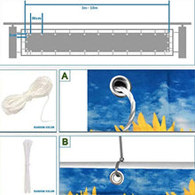 Ziligengsheng Protezione per balcone, 60 x 500 cm, resistente alle intemperie, 100% di privacy, protezione dai raggi UV, per balcone, recinzione, piscina, girasole
