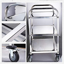 Xiao Jian- 2 Livello Pieghevole Servizio Carrello Spesa con Le unità Ruote Mensola Portatile Pieghevole Pieghevole Trasporto Heavy Duty Utility carrelli Che servono cremagliera Trolley