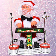 STOBOK Babbo Giocattolo Elettrico Figura Che Canta Musicale Babbo Natale Giocattolo Regalo Ornamento Vacanza Tavolo Senza Batteria