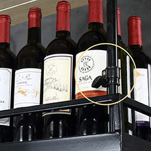 GJSN Portabocchiaia, in Ferro Battuto Doppio Nero Bronzo Bronzo Vetro in Bronzo Può Posizionare il Braccio Telescopico Facile da Installare / 24 Bottiglie Di Vino, 21 Tazze; 100 Cm: 30 Bottiglie Di V