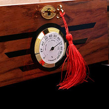 Minmin Cigar Box Legno di Cedro Vetro Trasparente Finestra sigaro umidificatore Sigaro di fumo del Governo con l'igrometro, 240x220x240mm accessori del sigaro (Size : 240x220x240mm)
