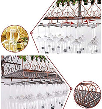 PZW Rack per Calici Portabottiglie Semplici e Creativi, Portabottiglie da Appendere Al Soffitto Portabottiglie in Metallo per Bicchiere da Vino, 60 * 25 Cm100 25cm *