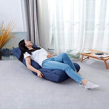 JIAHENGY Cuscino da Meditazione o Sedia Relax，Divano Sedia da Terra, Poltrona con Schienale Unico, Sedia a bovindo Adatta per Camera da Letto Balcone-Blu
