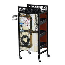 Jia He Carrello Carrello - Beauty Salon Passeggino Carrello portautensili Barber Shop Carrello multiutensile Retro Carrello portautensili Portatile a Quattro Ruote