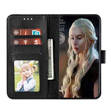 Robinsoni Custodia Compatibile con Xiaomi CC9E Case Portafoglio Cover Libro Case Piuma Stampato Pelle PU Antiurto Case Wallet Taccuino Cover Libretto Cartone Animato Case Folio Flip Cover Nero