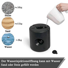 Aufun - Piedini per gazebo con acqua e sabbia, set da 4, piedini in HDPE per tende da giardino, pesi per la stabilizzazione del gazebo, 21 x 23/25 cm