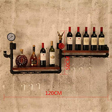 shh Portabottiglie da Parete Semplici e Creativi, Bottiglia Di Vetro Champagne, Bottiglie Di Vetro, Contenitore a Doppia Parete per Portabottiglie 120X20X50Cm