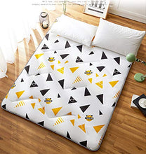 Pieghevole Materasso Tatami Stuoie Bed Ground Materasso Letto Futon Matrimoniale Dormitori Campeggio Firm Cotone Futon Portatile Fodera (Cuscino non incluso) / 100x200cm
