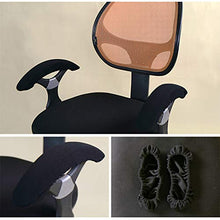 IMIKEYA Fodere per braccioli per Sedia da Ufficio Fodere per braccioli Fodere per Proteggi braccioli per Sedia da Computer addensate Maniche per braccioli per Sedia con Fascia Elastica(Nero)