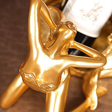 Elegante Semplicità Oro Europeo Capelli Lunghi Femminile Portabottiglie Decorazione Decorazione in Resina Creativa Vassoio Vino Decorazione Semplice Camera da Letto Soggiorno Mobile Tv Bello Ed Elega
