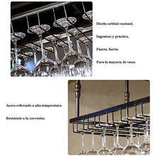 Rastrelliere per Bicchieri da Vino Bottiglia Vino/Vino Portavolo Pensola Scaffale Posaggio in Ferro Appeso Decorazione del Tetto Portabicchiere, Altezza Regolabile: 30-60 cm Organizzazione e conse