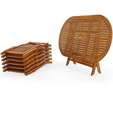 Deuba Tavolo e Sedie da Giardino Boston 6+1 Legno Set da Pranzo Esterni Terrazzo Arredo Balcone