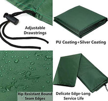 ZCED Copertura Mobili Giardino Impermeabile,Proteggere I Mobili da Anti-UV Vento Sole Neve Tessuto 210D Oxford Copertura per Tavoli da Giardino E Set di Mobili,Green-180x120x70cm(71x47x28in)