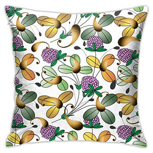 Osmykqe Fodera per Cuscino Floreale colorato Paisley Senza Cuciture copriletto copriletto Decorativo per la casa