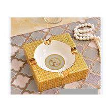 NIHAOA Accessori del Sigaro Oro Ceramica Cigar Ashtray Casa Tavola Accessori Deco Outdoor Fumo Ash Tray
