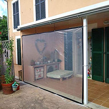 LSXIAO Impermeabile Telo in Polietilene, Tende Trasparenti, Copertura del Baldacchino, Copertura Antipolvere per Mobili con Occhiello in Metallo per Portici, Balcone, Giardino