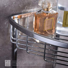 ScottDecor Doccia organizzatore ventosa Mensole Bagno Due Piano Bagno Cestino Da Parete Scaffali Rame Cromato Accessori Bagno