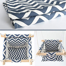 HUWENJUN123 Sedia per Amaca da Patio Sedile Altalena con Corda sospesa per Bambini, Cuscini e Kit Hardware, Perfetto per Interni, Esterni, casa, Camera da Letto, Patio, Cortile, Ponte, Giardino