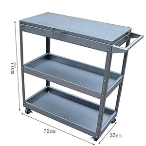 WangQ Carrello Portapacchi - Strumenti di Riparazione Auto Strumenti di Riparazione Auto Carrello Pezzi di Ricambio per Auto Portapacchi per Auto Multi-Funzione 3 Strati carrellino Cucina
