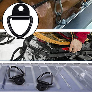 BESLIME Tie Down Ring - Anelli di Ancoraggio Ideali per bulloni di Ancoraggio su Camion, furgoni, Kayak, Fuoristrada ECC. 4 PCS