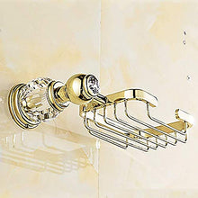 JKCKHA Northern Europe. Bella Creativa Moderna Oro Rettangolare in Ottone Bagno Hotel Bagno cremagliera/mensola/Soap Box Multifunzione