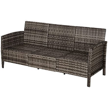 miozzi Divano da Giardino 3 Posti 173x68x78 cm Reginald