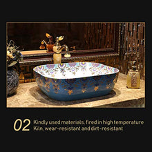 Lavabo in Ceramica -retrò - Rendere ad Alta Temperatura, Resistente all'Usura e allo Sporco, alla corrosione e alle Crepe, per Bagno, WC, Ufficio