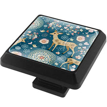 Fiore di cervo 3 PCS Pomelli per Porta, Pomolo per Mobile, Pomelli per Mobili con Viti, Maniglia per Armadietto, Pomelli per Porta, Pomelli per Cassetti per Porta, Armadio, Cassetto e Credenza