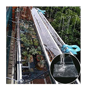 Telo MYAN Impermeabile, Telone Protezione per Esterno con Metallo Occhielli, Trasparente di Spessore Copertina per Canopy Tenda Piscina per Barche, Antistrappo, 420g/m²