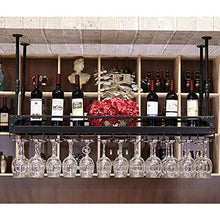 Portavini Portabottiglie in Ferro Sospeso, Regolabile in Altezza, Portabottiglie per Vino da Bar Ristorante, Portabottiglie per Vino, Portaoggetti (Size : 60cm)