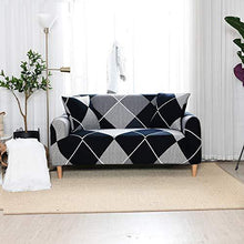 Fodere copridivano 4 posti Copridivano per divano Elastica Regolabile Stampa Impermeabile Fodere copridivani Divano Protector - Arredi Casa