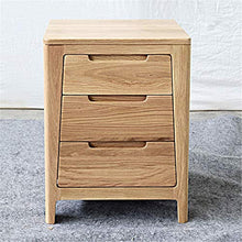 Feixunfan Comodino Bianchi Armadietti in Legno di Quercia Europea Comodino Comodino in Legno Moderno Camera da Letto Comodino (Color : Wood Color)