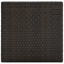 FAMIROSA Tavolo da Bar da Giardino Marrone 60,5x60,5x110,5 cm Polyrattan