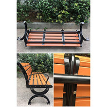 Terrazza Con Giardino Panchina Panchina da Esterno,Sedile Per Balcone Cortile Con Schienale E Braccioli,Struttura In Metallo E Protezione Dalla Corrosione Panchina In Legno Massello,Per Portici, Pra