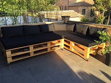 Arketicom Cuscino per Pallet Seduta Divano per Giardini ed Esterni Idrorepellente Sfoderabile 003 Grigio Beige 120x80 x10