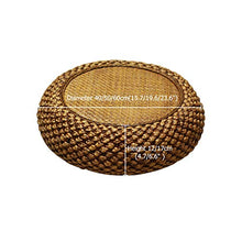LTINN Cuscini in Tatami Fatti a Mano, per Camera da Letto, Meditazione della casa, Rattan Naturale, Struttura in Erba e Legno, Piatto e Compatto