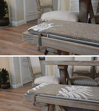Sunshinelh - Cuscino per panca da giardino a 2 3 posti con cravatta, antiscivolo per seduta in legno, per interni ed esterni, 35 x 160 cm