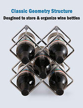 Porta Bottiglie di Vino Scaffale Portabottiglie Vino Metallo per 5 Bottiglie Scaffale per Vini Ideale per Bar Cantina Cucina Dispensa SPDYCESS