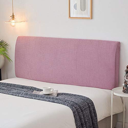 Copri Testiera del Letto in Tessuto A Maglia Super Morbido Coperchio della Testata Letto Matrimoniale Queen Elastico Copertura di Protezione per Decorazione Testiera in Pelle/Legno,Purple-180cm
