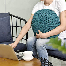 Zyurong - Cuscino per divano con filo spesso, rotondo, decorativo, per fotografia (con cuscino interno)