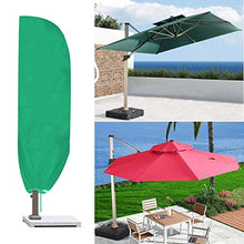 Ichiias Umbrella Cover Impermeabile Copertura per tettoia da Giardino Protezione per Esterni Patio Rain Cover 265 * 50cm(Verde)