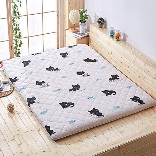 GEDHH Tatami Materasso, Futon Materasso Topper, Pieghevole Tappetino Antiscivolo Tatami Tappeto per Dormire Letto Pigro Tappetini per Camera da Letto e Ufficio, Spessore 5 cm,G,90 * 200cm/35 * 79inch